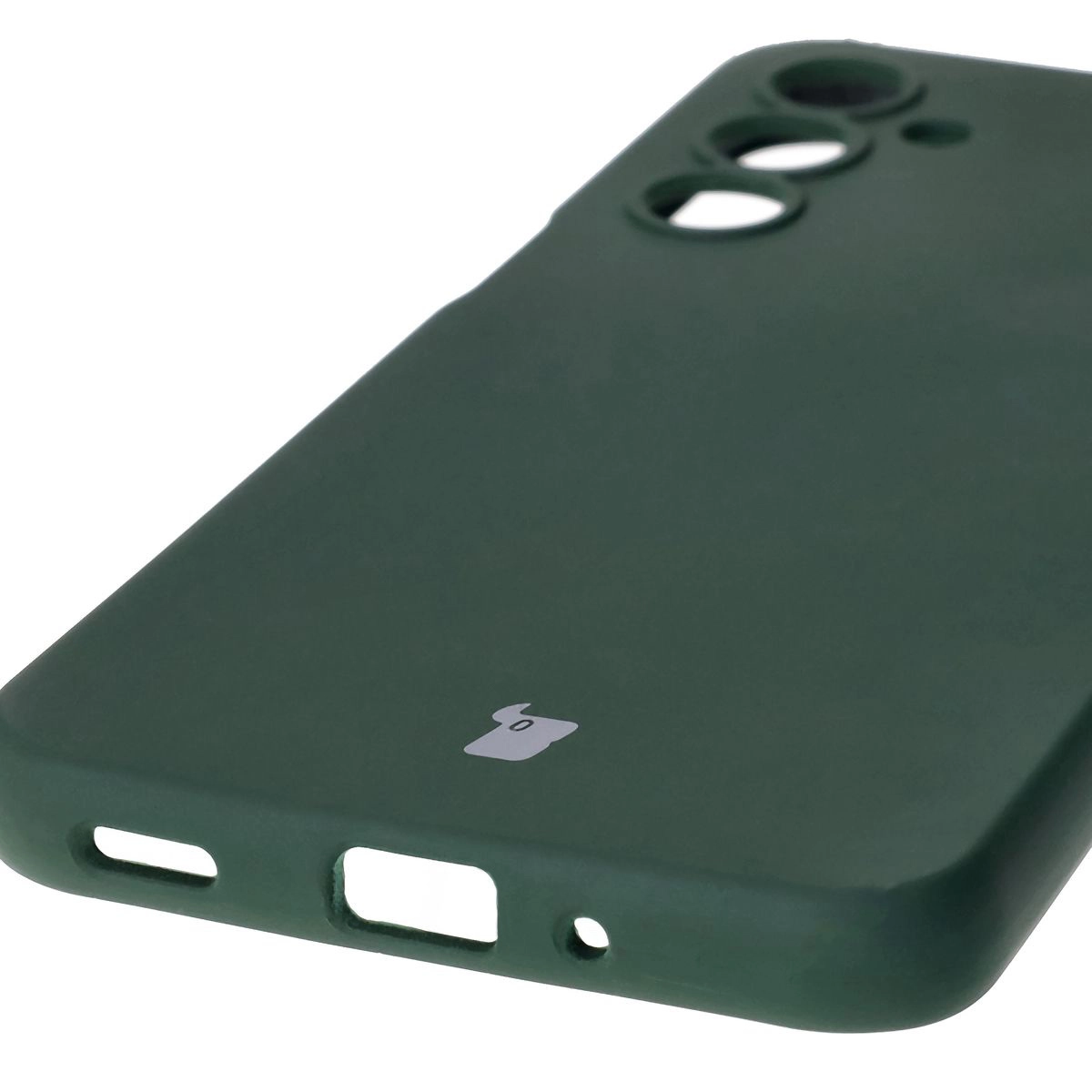 Etui Bizon Silikonowe Soft do Galaxy A16 4G/5G Ciemnozielony