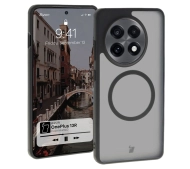 Bizon MatteO z MagSafe do OnePlus 13R Półprzezroczyste z czarną ramką
