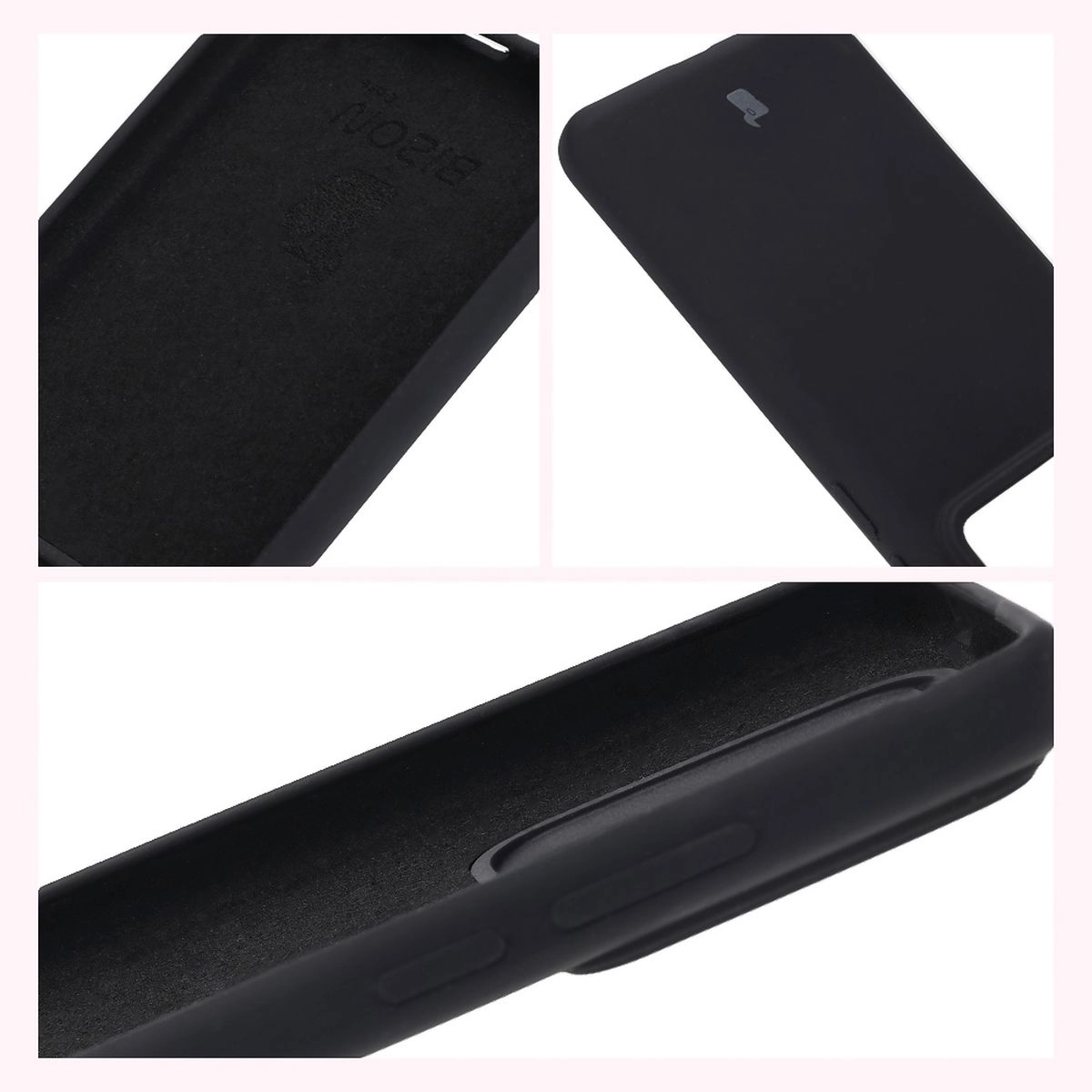 Etui Bizon Silikonowe Soft do Realme GT 7 Pro Czarny