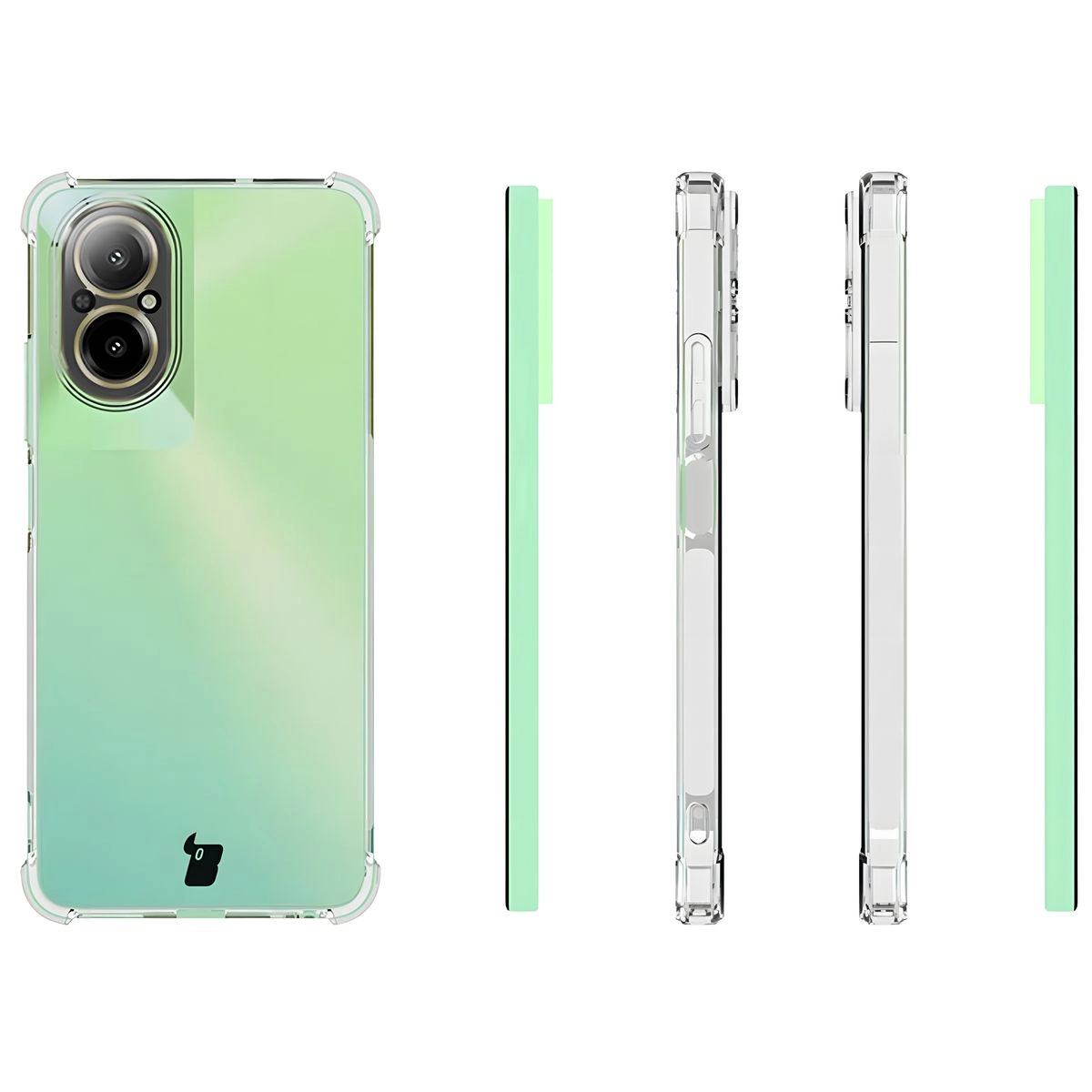 Etui Bizon Elastyczne Salpa do Realme C67 4G Przezroczysty