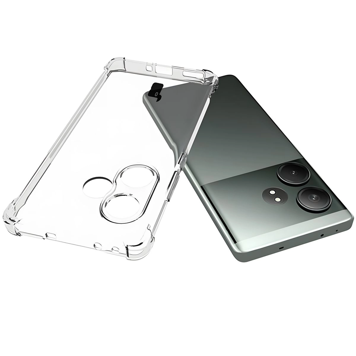 Etui Bizon Elastyczne Salpa do Realme GT 6 / GT 6T / GT Neo 6 / GT Neo 6 SE Przezroczysty