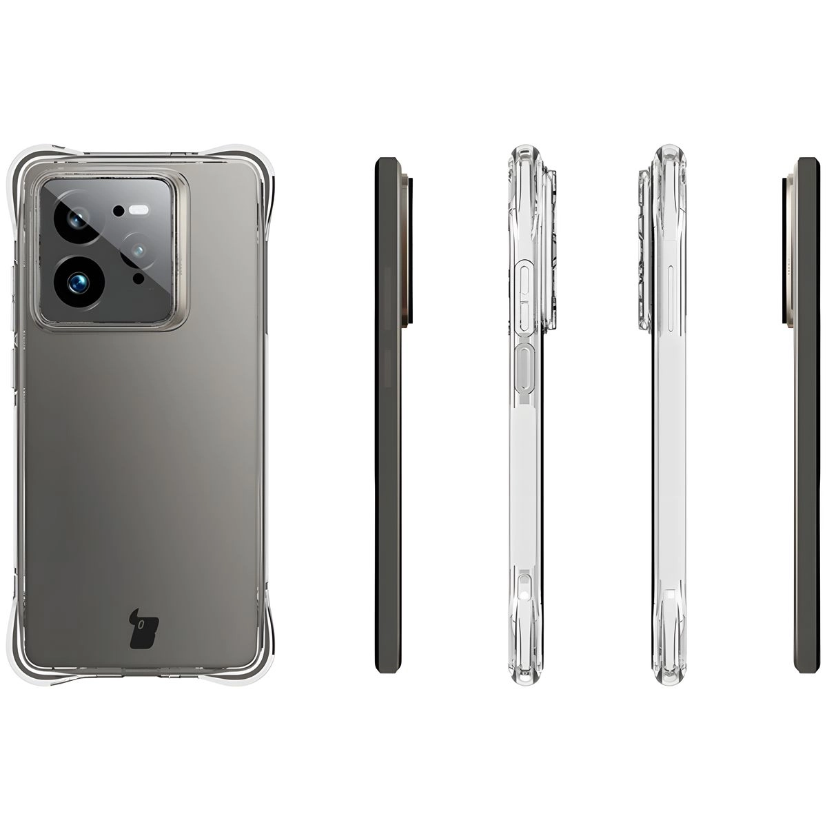 Etui Bizon Elastyczne Salpa do Realme GT 7 Pro Przezroczysty