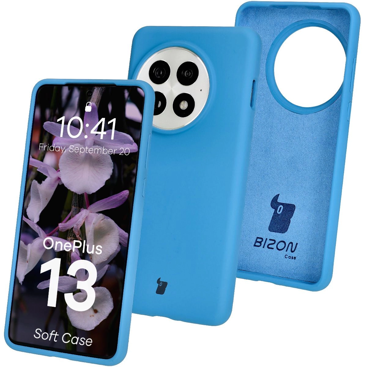 Etui Bizon Silikonowe Soft do OnePlus 13 Niebieski