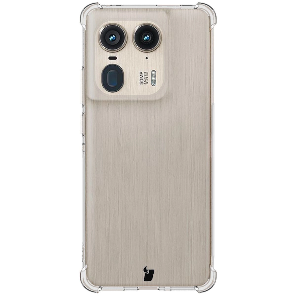 Etui Bizon Elastyczne Salpa do Motorola Edge 50 Ultra Przezroczysty
