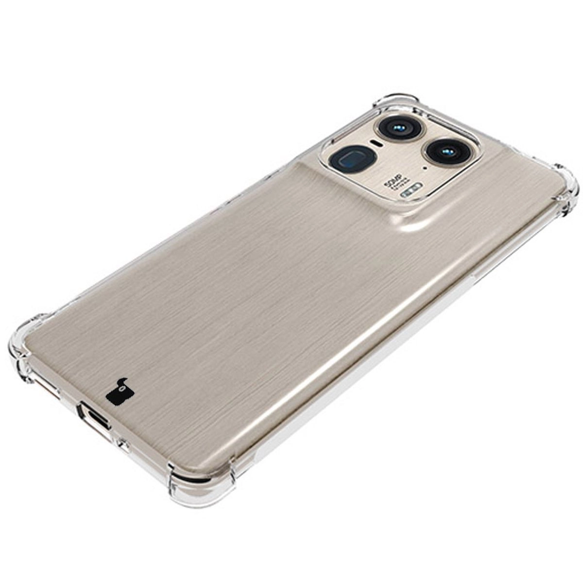 Etui Bizon Elastyczne Salpa do Motorola Edge 50 Ultra Przezroczysty