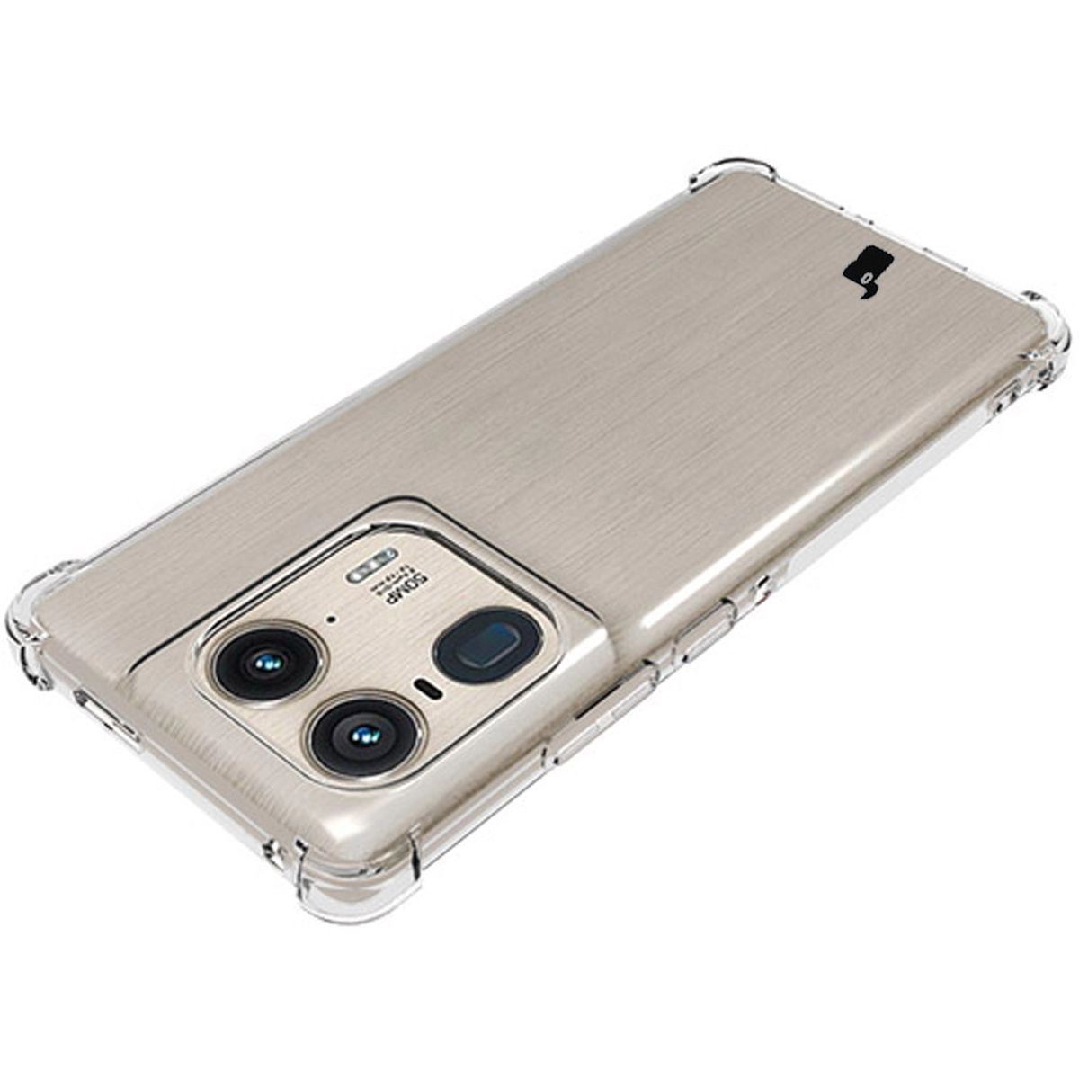 Etui Bizon Elastyczne Salpa do Motorola Edge 50 Ultra Przezroczysty