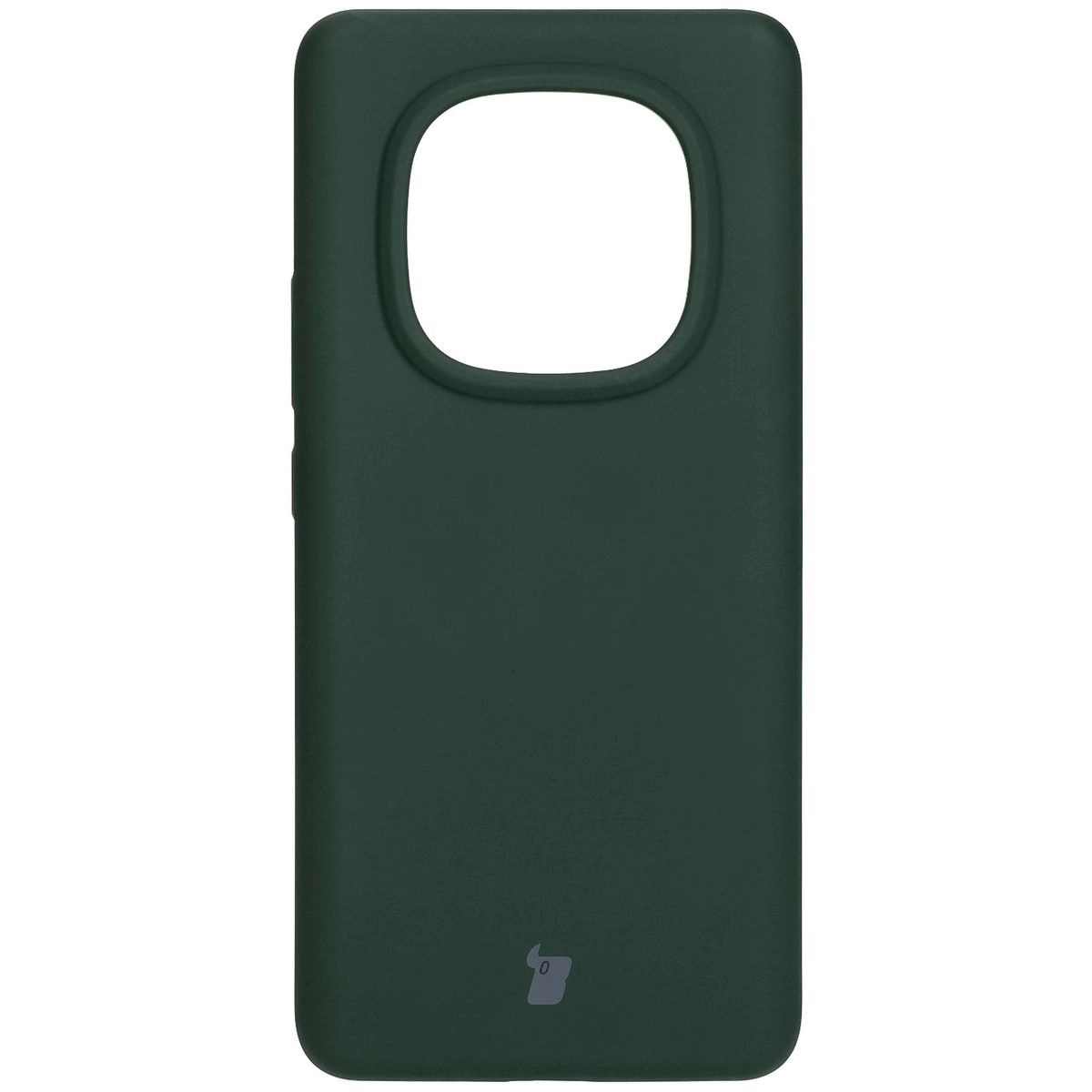 Etui Bizon Silikonowe Soft do Xiaomi Redmi Note 14 Pro 5G/Poco X7 Ciemnozielony