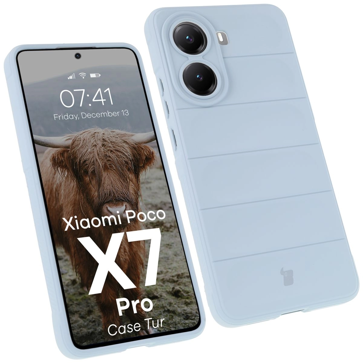 Etui Bizon Tur do Xiaomi Poco X7 Pro Jasnoniebieski