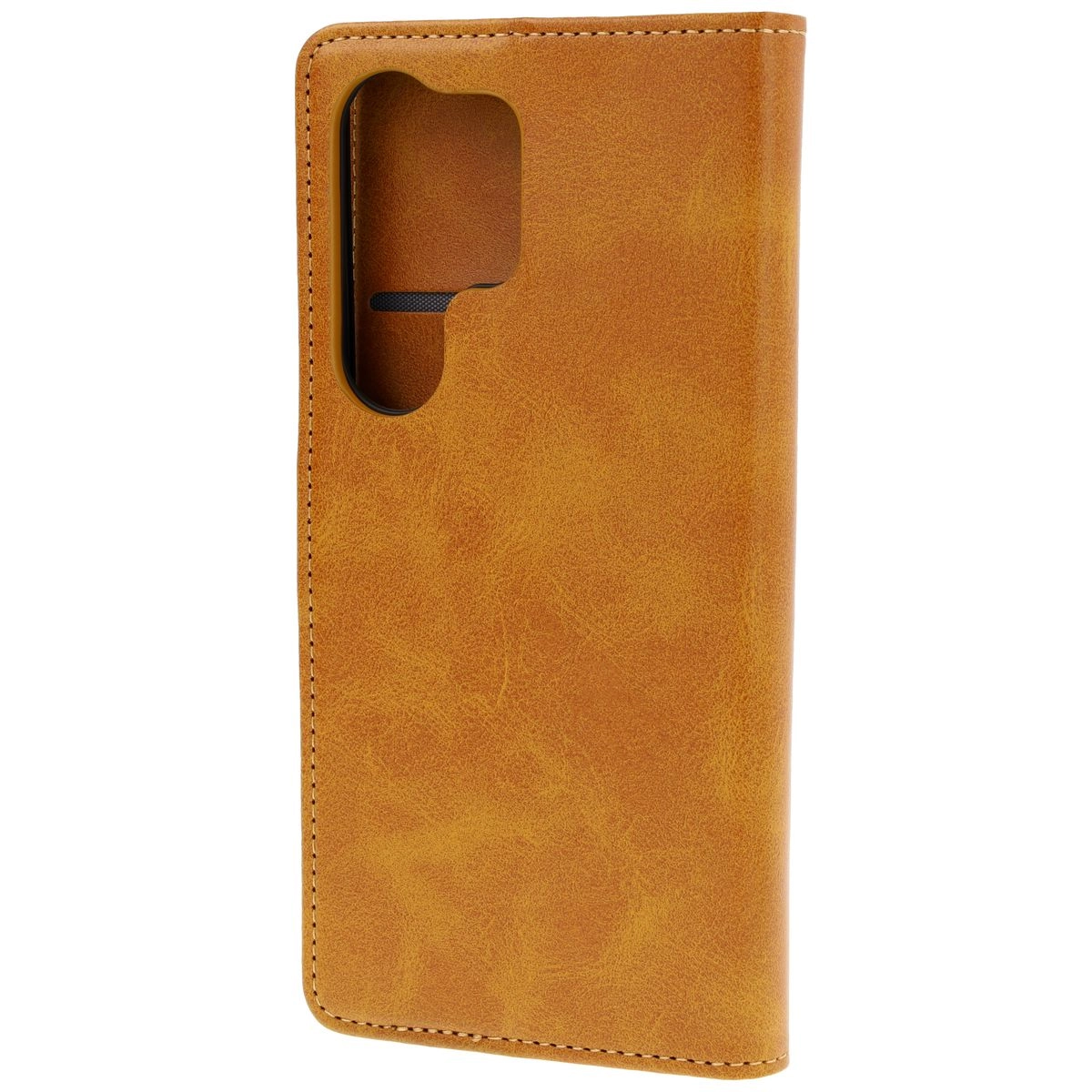 Etui Bizon z klapką Pocket do Galaxy S25 Ultra Brązowy