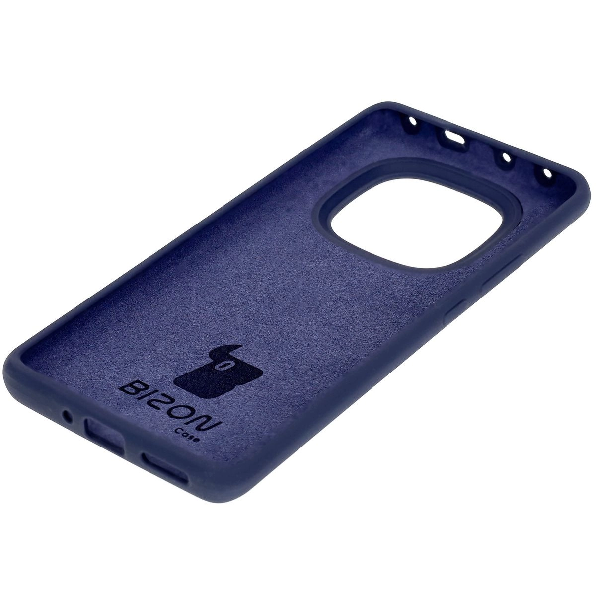 Etui Bizon Silikonowe Soft do Xiaomi Redmi Note 14 Pro 5G/Poco X7 Ciemno-niebieski