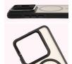 Etui Bizon Eclipse z MagSafe i podstawką do Xiaomi 14T Pro Przydymione z czarną ramką