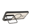 Etui Bizon Eclipse z MagSafe i podstawką do Xiaomi 14T Pro Przydymione z czarną ramką
