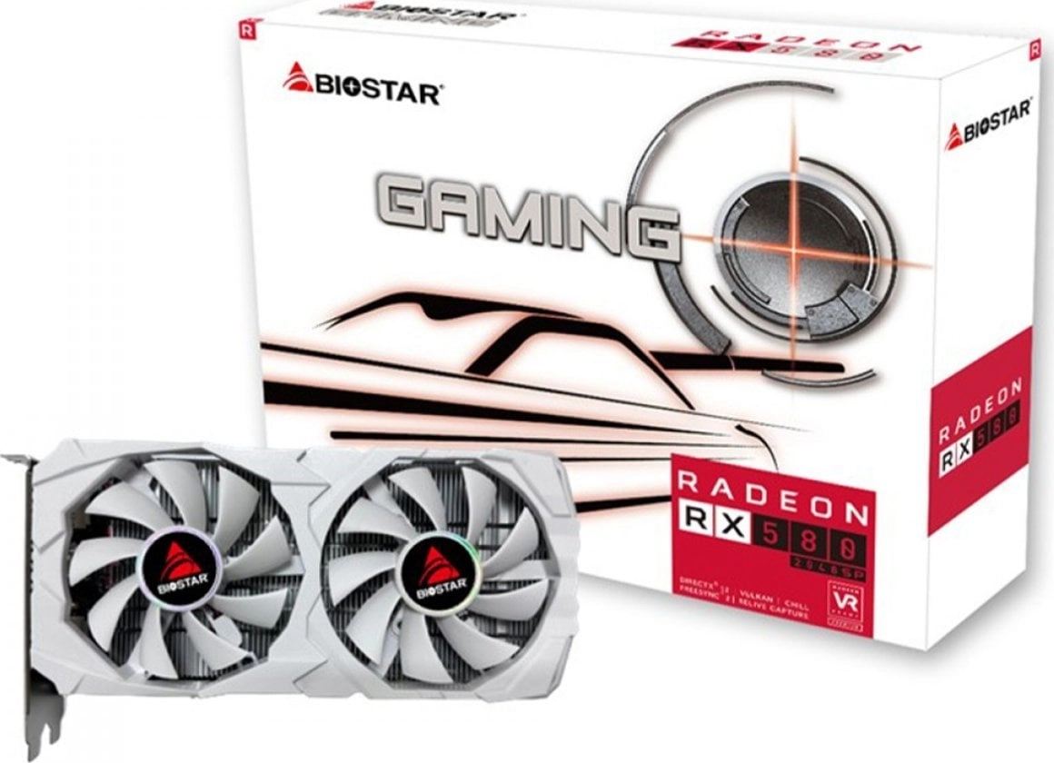 Karta graficzna Biostar Radeon RX 580 White 2048SP 8GB GDDR5 256bit