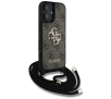 Etui Guess 4G Big Logo Cord Stap Crossbody do iPhone 16 Plus Brązowy