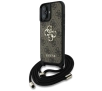 Etui Guess 4G Big Logo Cord Stap Crossbody do iPhone 16 Plus Brązowy