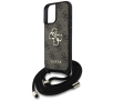 Etui Guess 4G Big Logo Cord Stap Crossbody do iPhone 16 Plus Brązowy