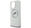 Etui Karl Lagerfeld Silicone Double Heads And Circle MagSafe do iPhone 16 Pro Max Beżowy