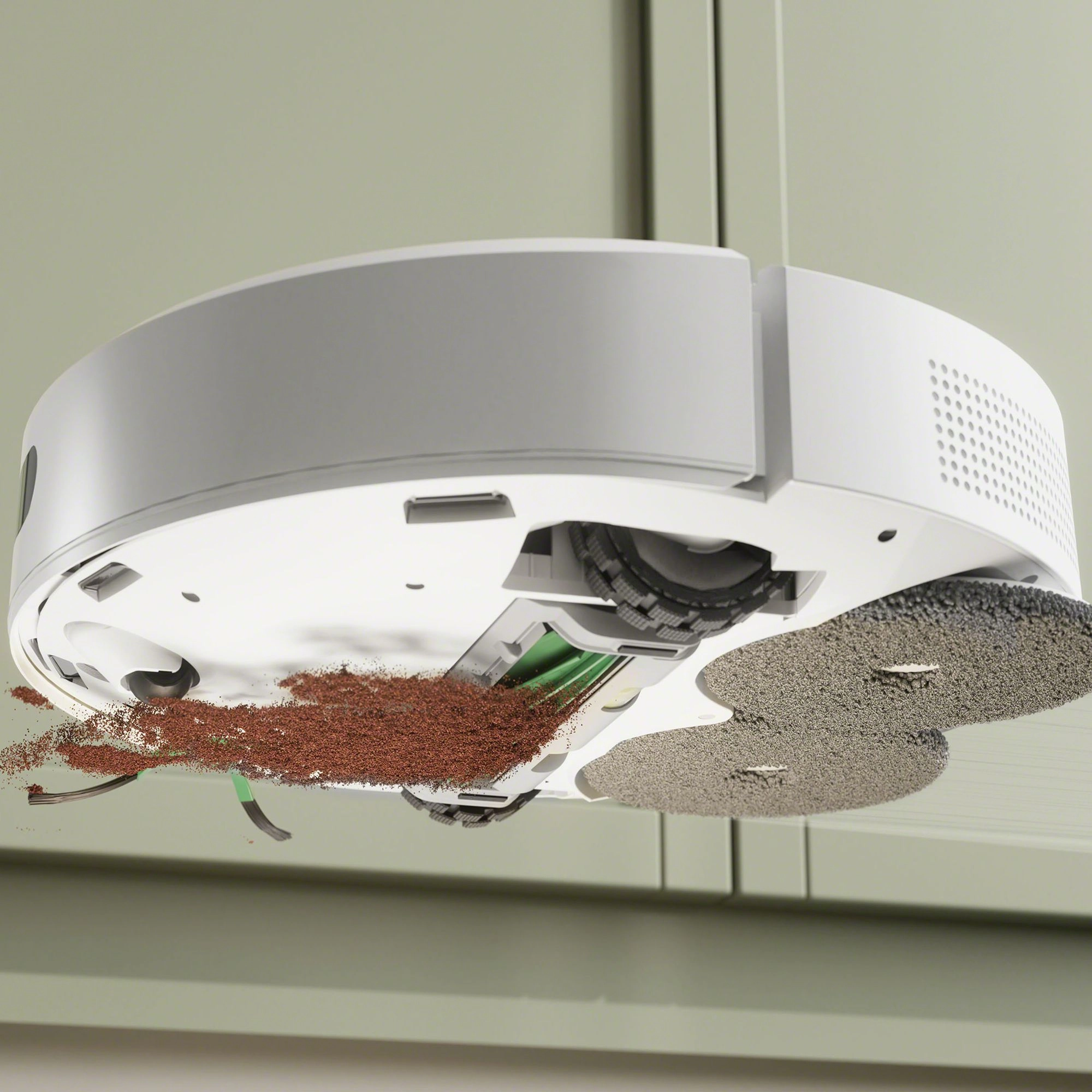 Robot sprzątający iRobot Roomba Plus 405 Combo Funkcja mopowania Stacja oczyszczająca Tworzenie mapy pomieszczenia 68dB Biały