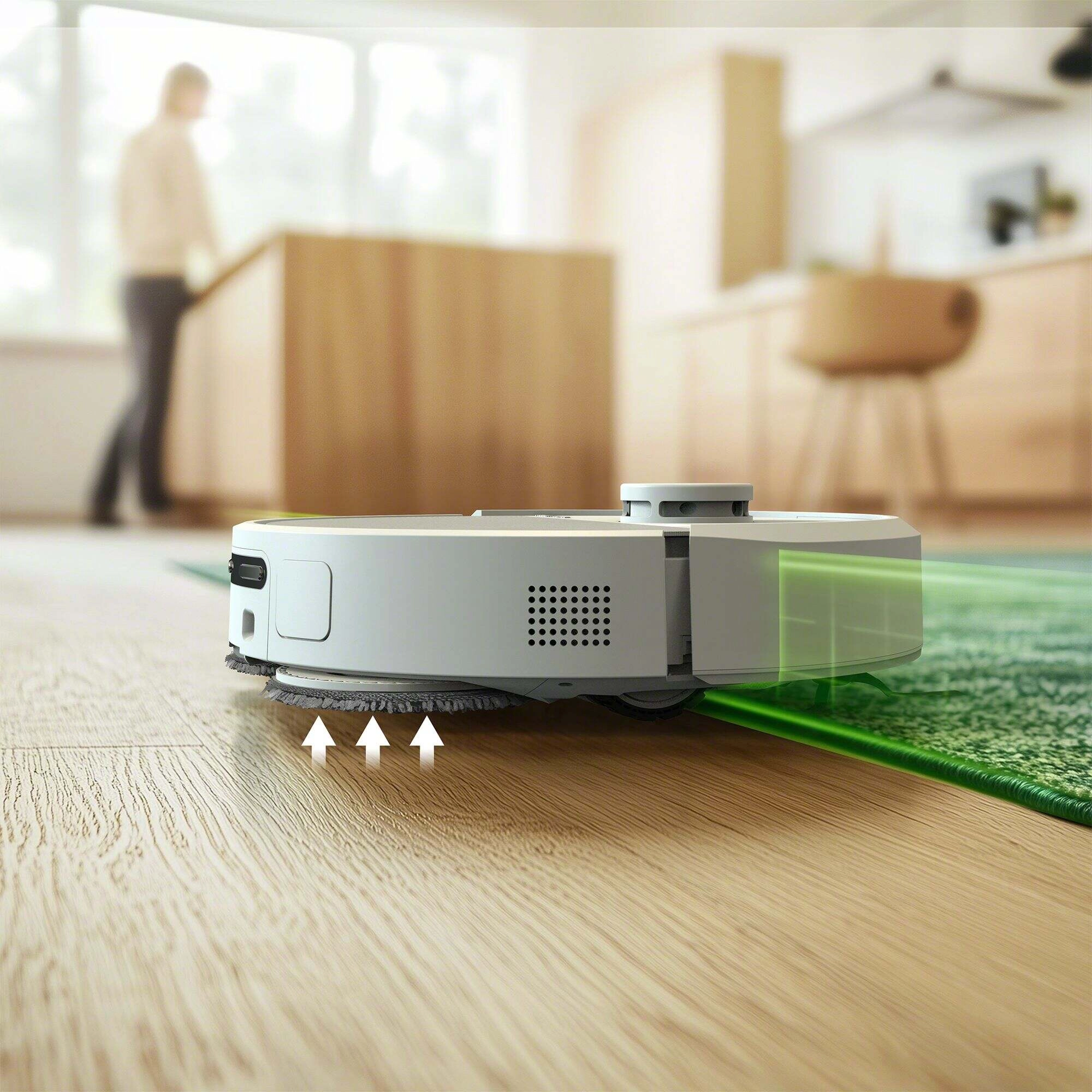 Robot sprzątający iRobot Roomba Plus 405 Combo Funkcja mopowania Stacja oczyszczająca Tworzenie mapy pomieszczenia 68dB Biały
