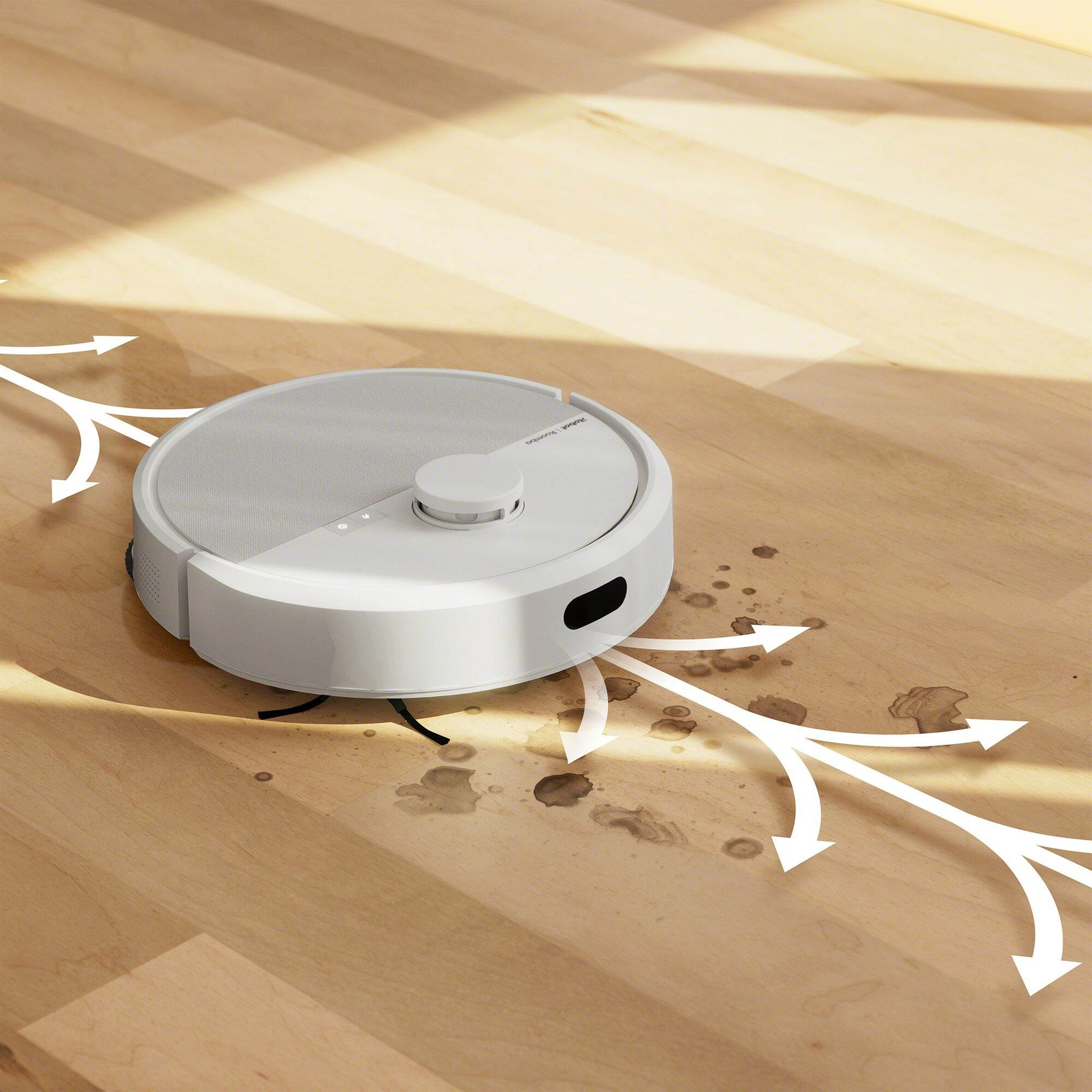 Robot sprzątający iRobot Roomba Plus 405 Combo Funkcja mopowania Stacja oczyszczająca Tworzenie mapy pomieszczenia 68dB Biały