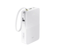 Baseus EnerFill FC51 Bipow2 Pro 20000mAh 22.5W Cyfrowy wyświetlacz, Wbudowany kabel USB-C Biały