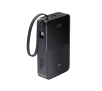 Powerbank Baseus Bipow 2 Pro 20000mAh 22.5W Cyfrowy wyświetlacz, Wbudowany kabel USB-C Czarny