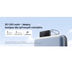 Powerbank Baseus Bipow 2 Pro 20000mAh 22.5W Cyfrowy wyświetlacz, Wbudowany kabel USB-C Czarny