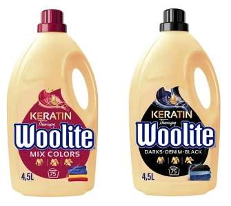 Płyn do prania Woolite Keratin Therapy Dark + Keratin Therapy Color 150 prań 2 x 4,5l