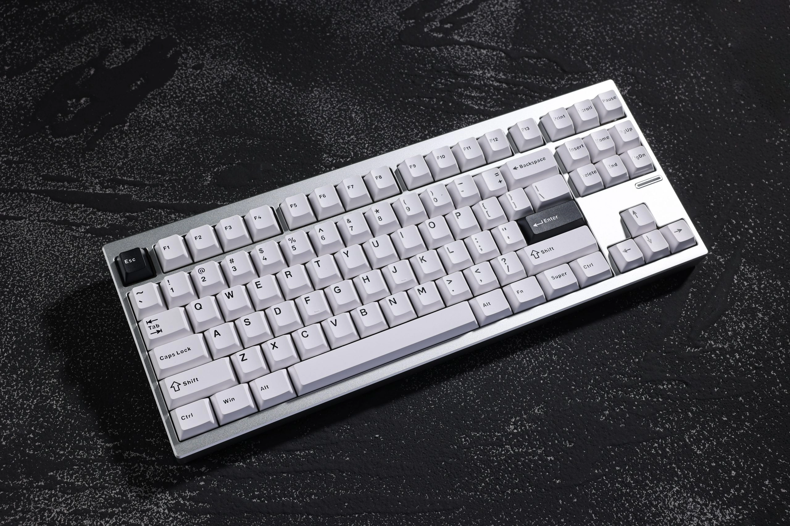 Klawiatura mechaniczna MCHOSE GX87 Ultra Vintage White Srebrny