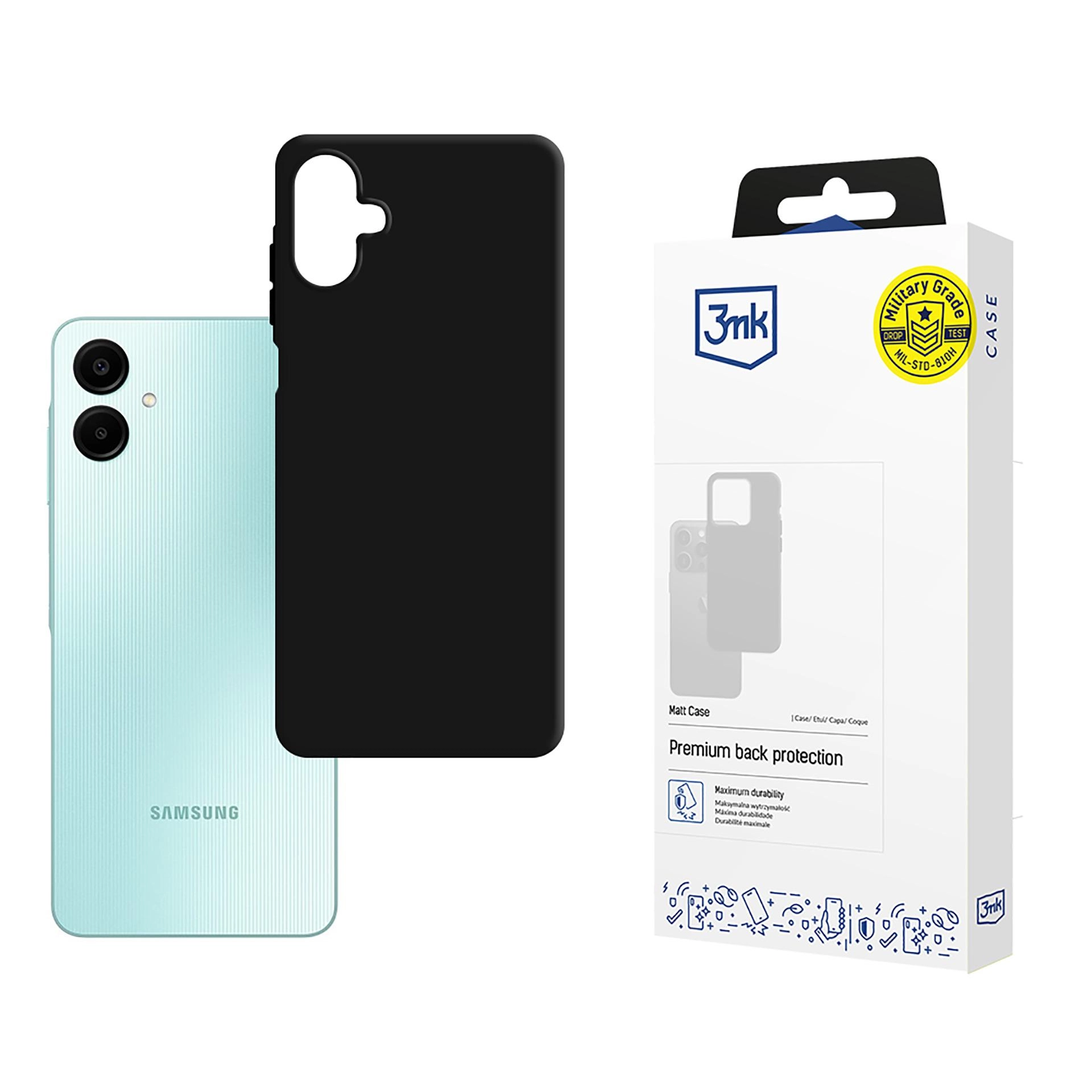 Etui 3mk Matt Case do Galaxy A06 Czarny