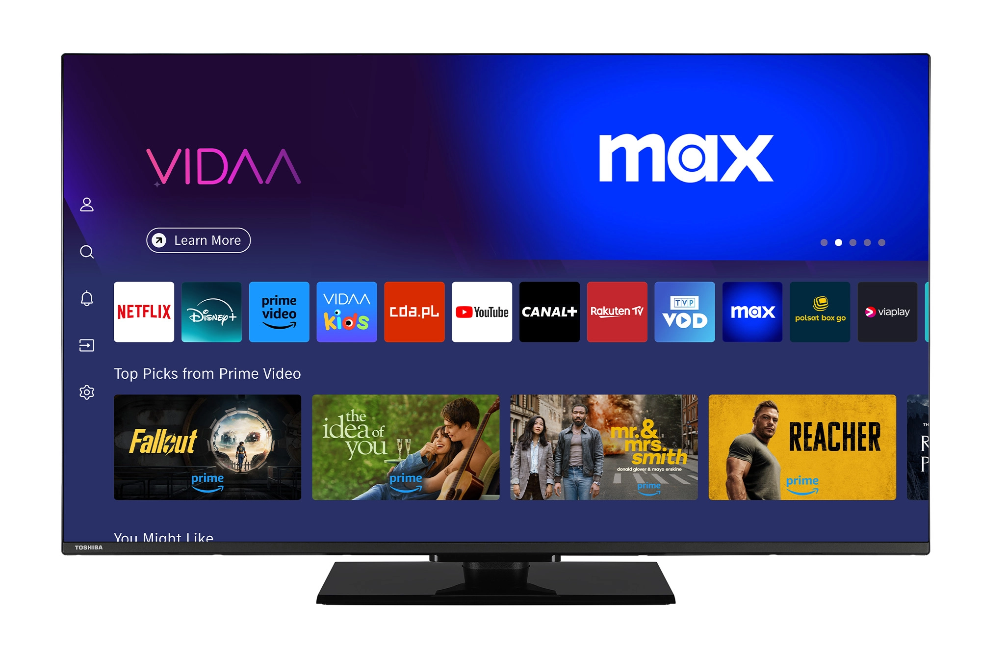 Telewizor Toshiba 50UV3F63DG 50" LED 4K Smart TV VIDAA Dolby Vision Dolby Atmos HDMI 2.1 DVB-T2