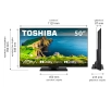 Telewizor Toshiba 50UV3F63DG 50" LED 4K Smart TV VIDAA Dolby Vision Dolby Atmos HDMI 2.1 DVB-T2