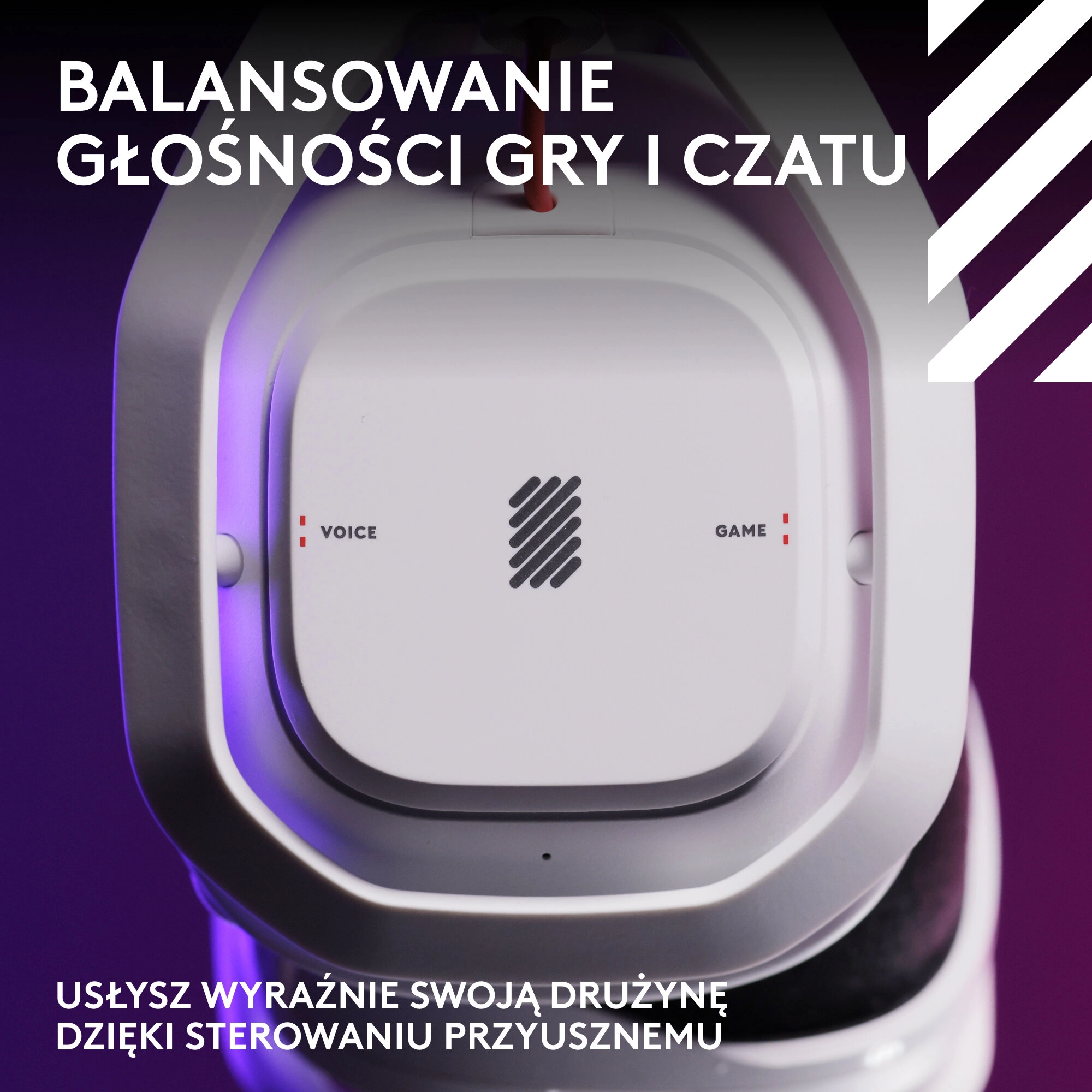 Słuchawki przewodowe z mikrofonem Logitech Astro A50 (Gen 5) Lightspeed Nauszne Biały