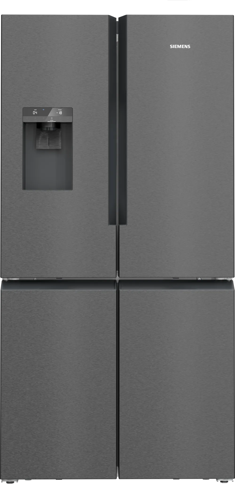 Siemens iQ500 KF96DAXEA Pełny No Frost 183cm  Dystrybutor wody Zdalne sterowanie Czarna stal szczotkowana