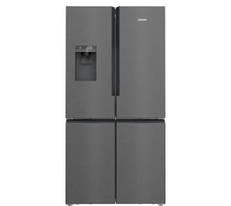 Lodówka Siemens iQ500 KF96DAXEA Pełny No Frost 183cm  Dystrybutor wody Zdalne sterowanie Czarna stal szczotkowana
