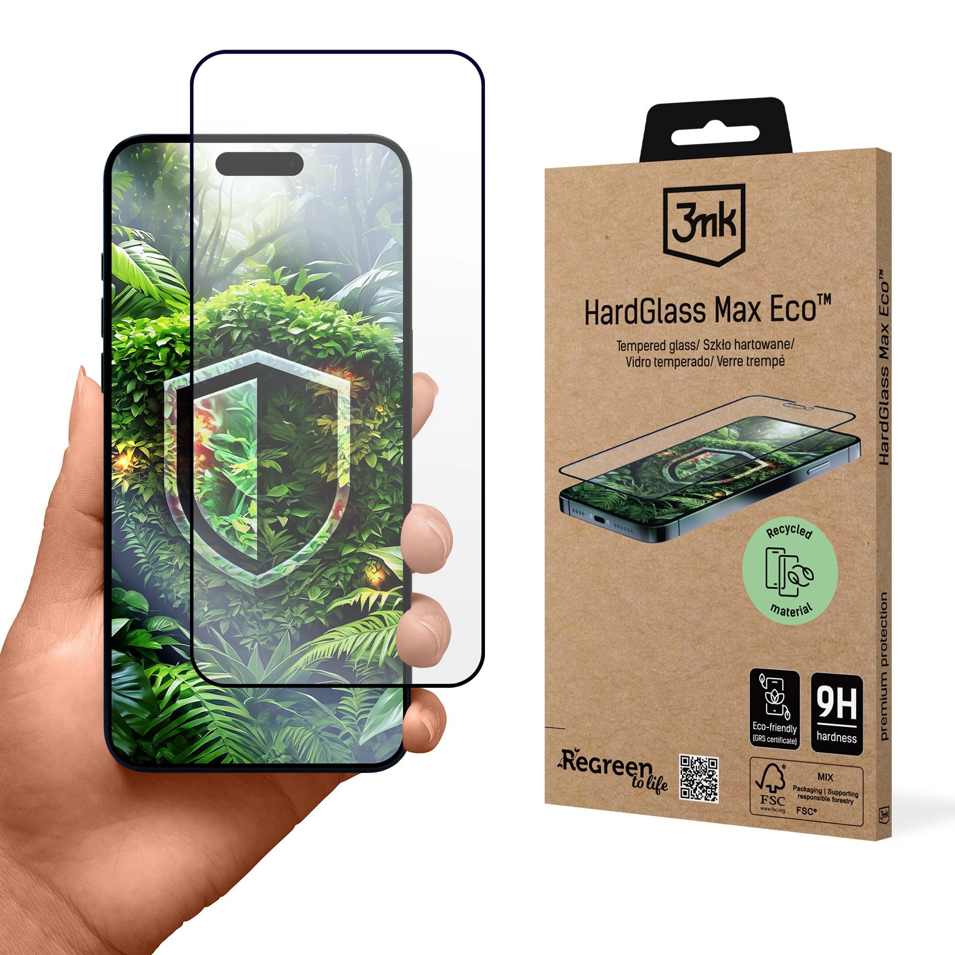 Szkło hartowane 3mk HardGlass Max Eco do iPhone 16 Pro Max