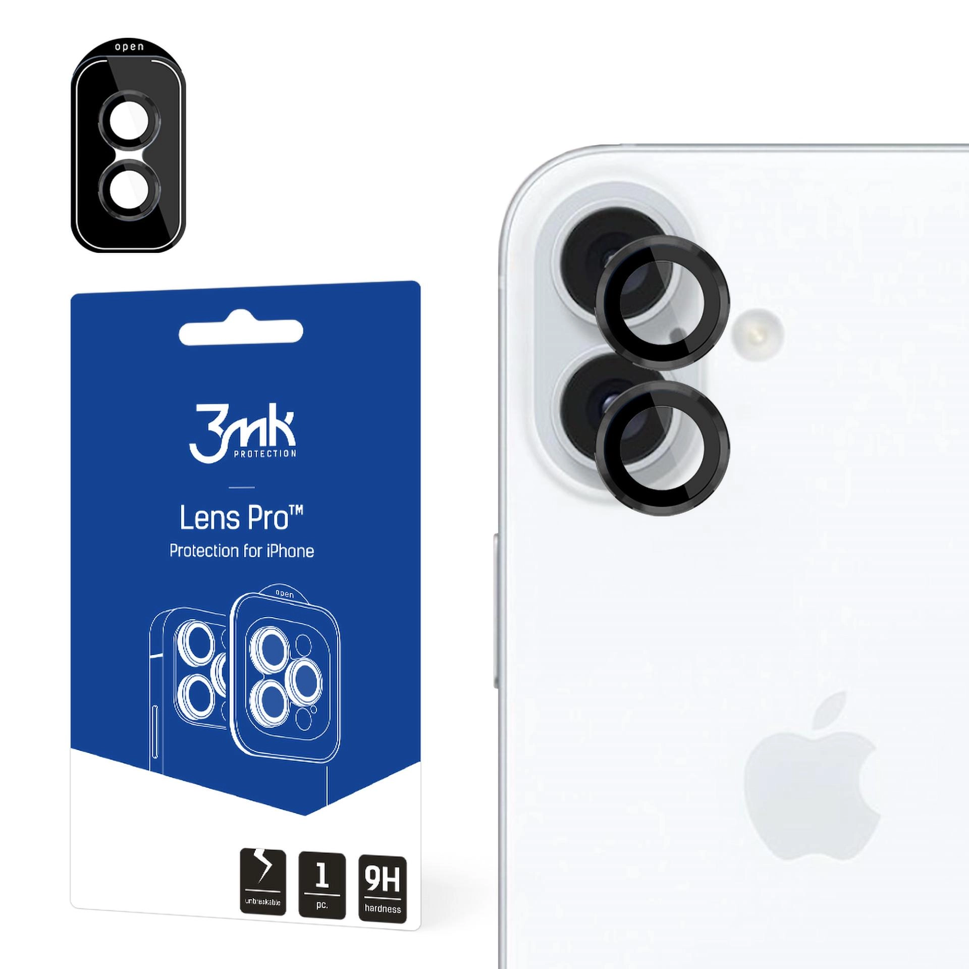 Szkło hartowane 3mk Lens Protection Pro do iPhone 16/16 Plus