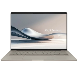 Laptop ASUS Zenbook A14 UX3407QA-QD307W OLED 14" Snapdragon X X1-26 -100 32GB RAM 512GB Dysk SSD Win11 Beżowy Funkcje AI