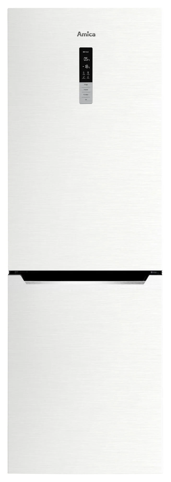 Lodówka Amica FK3606D.2DFWi (E) Pełny No Frost 185,5cm Szuflada z kontrolą wilgotności Biały Inox