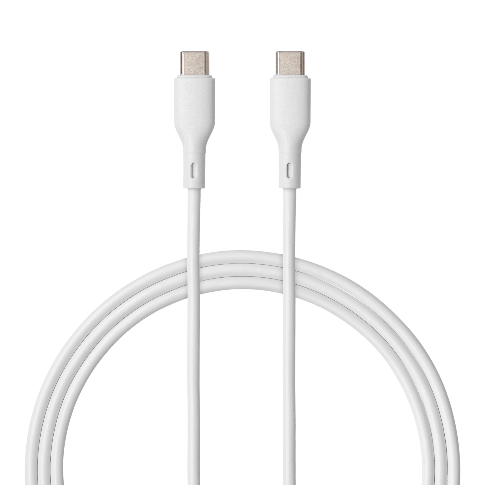 Kabel QUALO USB-C do USB-C 1,5m 3A Biały