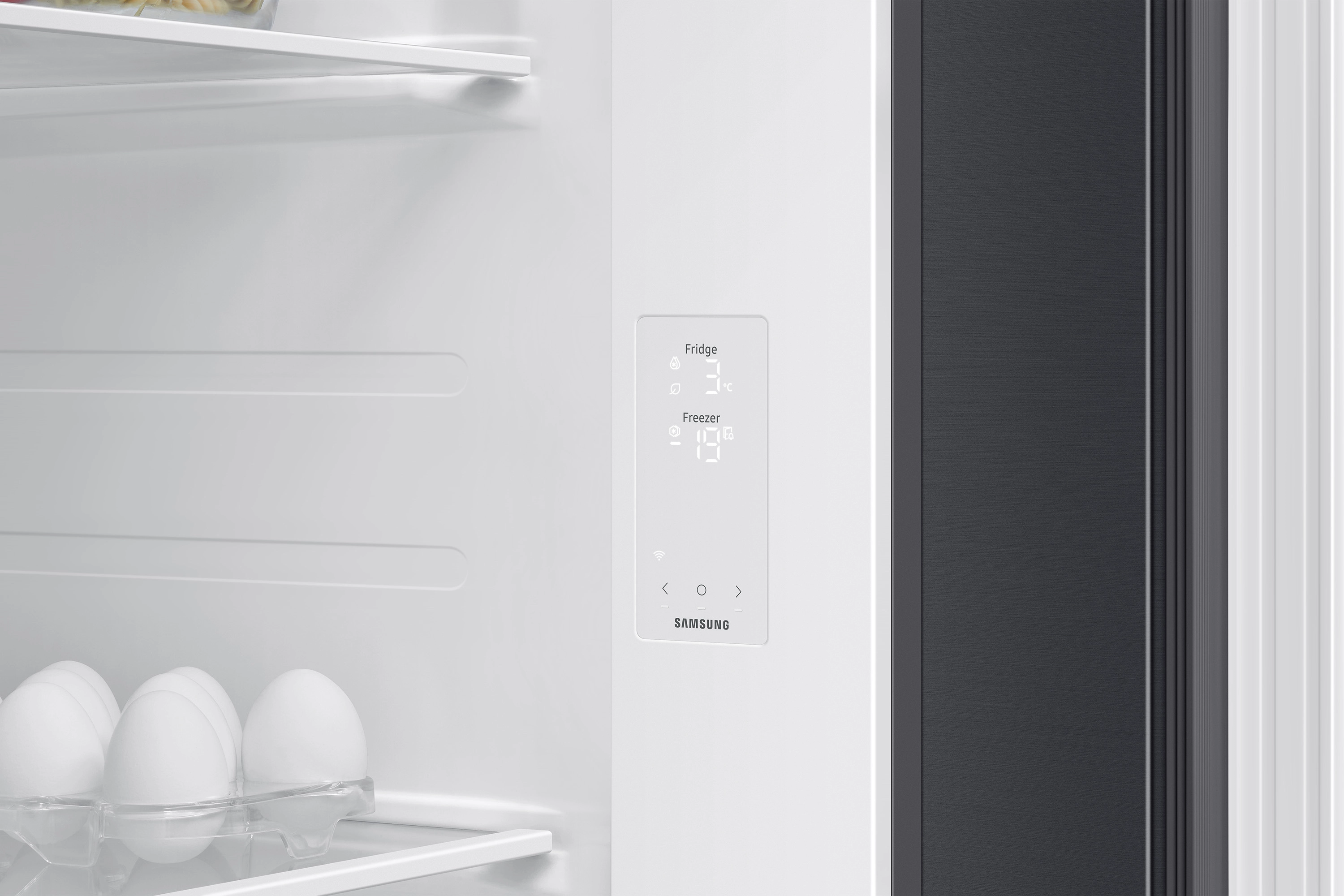 Lodówka Samsung SBS RS70F65QEFEO Pełny No Frost 178,6cm Zdalne sterowanie Grafitowa stal