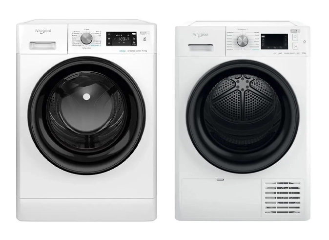 Whirlpool pralka FFB 10469 BV EE 10kg 1400obr/min + suszarka FFTE D 9X3B PL 64,9cm 9kg