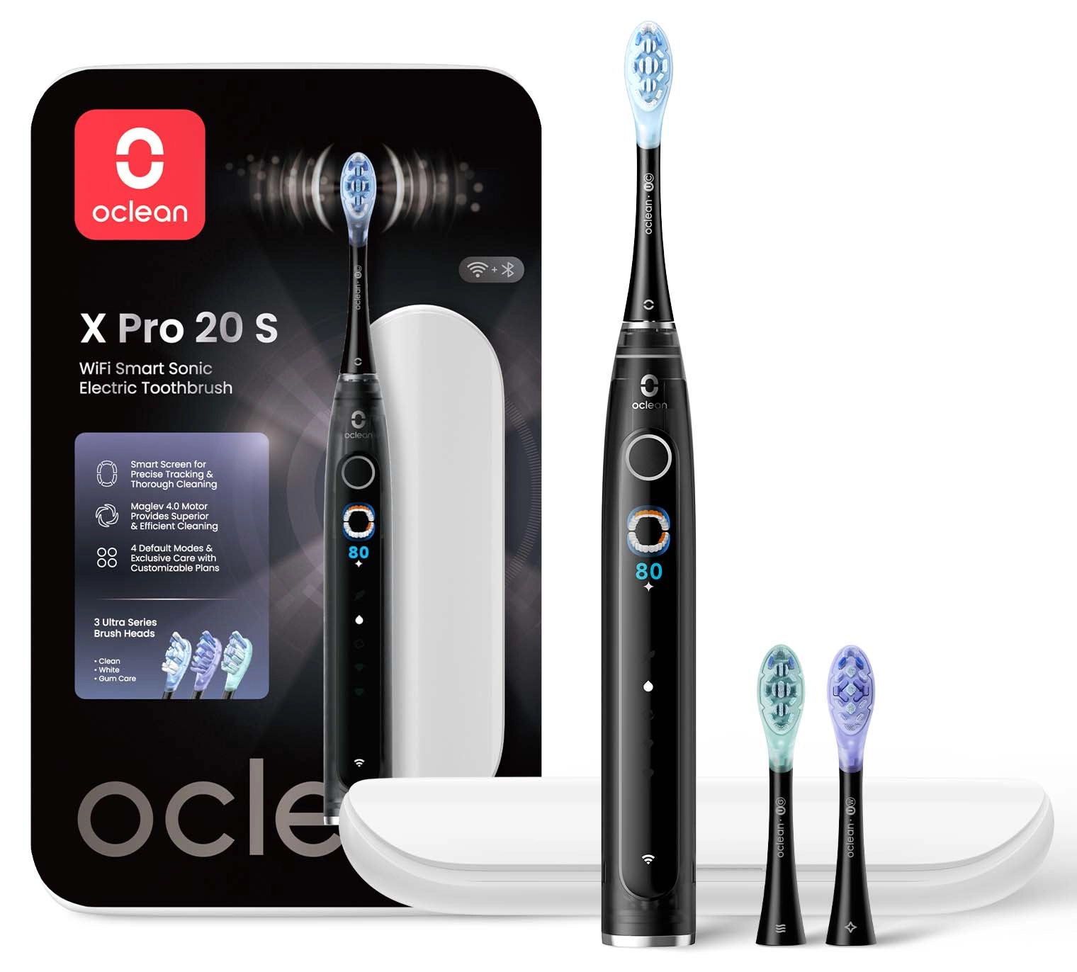 Szczoteczka soniczna Oclean X Pro 20 Set Czarny