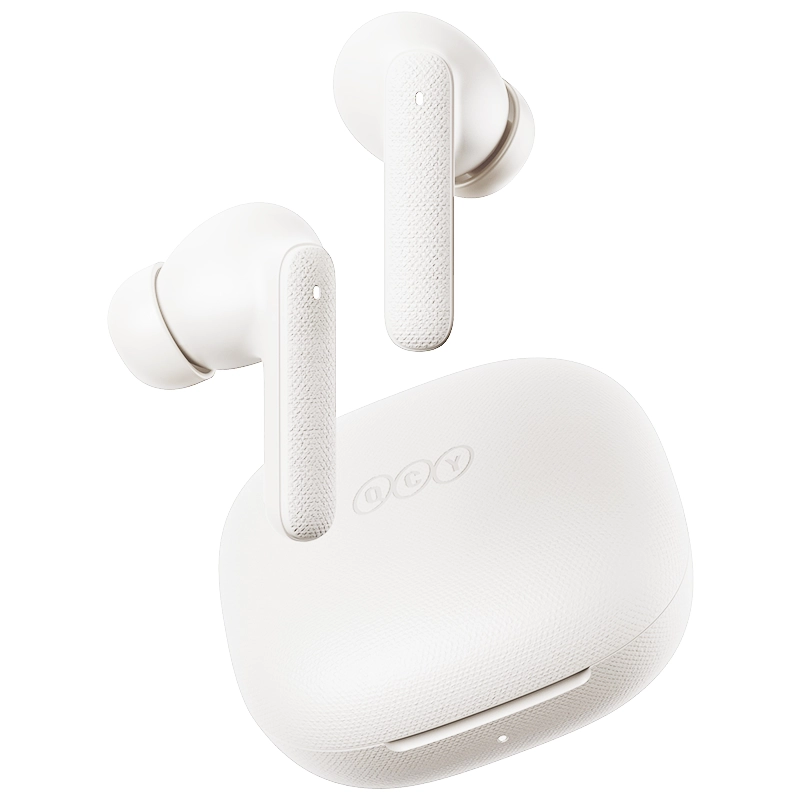 Słuchawki bezprzewodowe QCY Buds T43 Dokanałowe Bluetooth 5.3 Funkcje AI Biały
