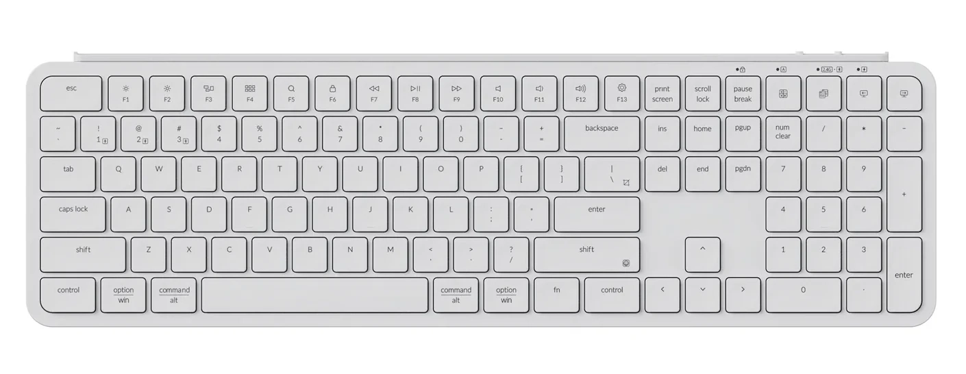 Klawiatura nożycowa Keychron B6 Pro Ultra-Slim Biały