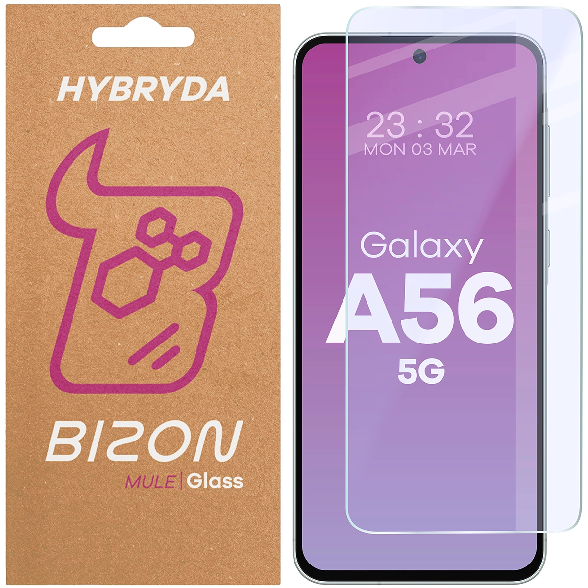 Szkło hybrydowe Bizon Elastyczne Mule do Galaxy A56 5G