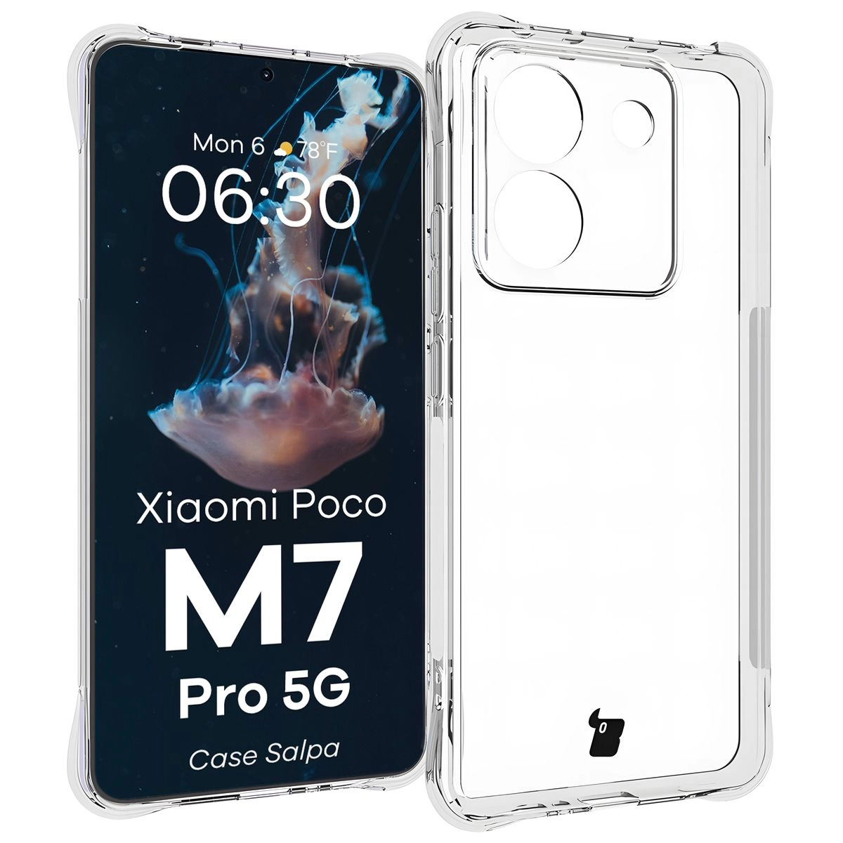 Etui Bizon Salpa do Xiaomi Poco M7 Pro 5G Przezroczysty
