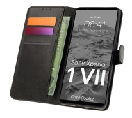Bizon z klapką Pocket do Sony Xperia 1 VII Czarny