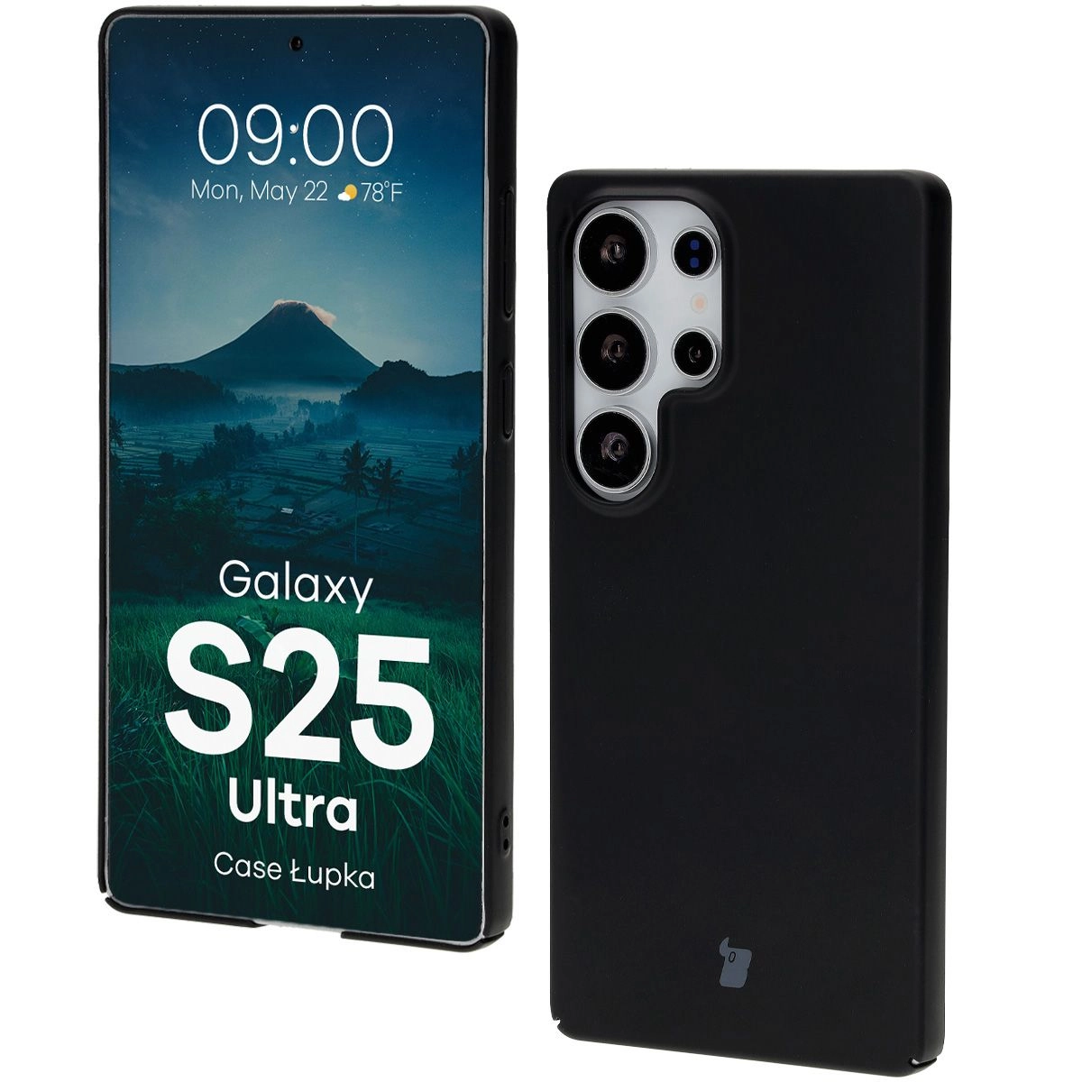 Etui Bizon Łupka do Galaxy S25 Ultra Czarny