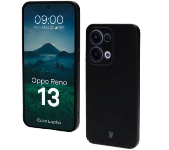 Etui Bizon Łupka do Oppo Reno13 Czarny